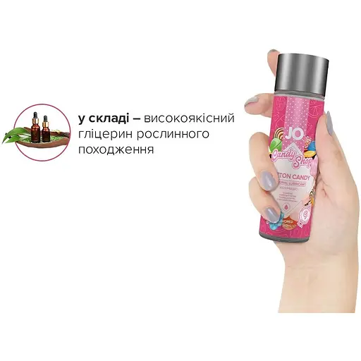 Лубрикант на водной основе System JO H2O - Candy Shop - Cotton Candy (60 мл) - фото 4