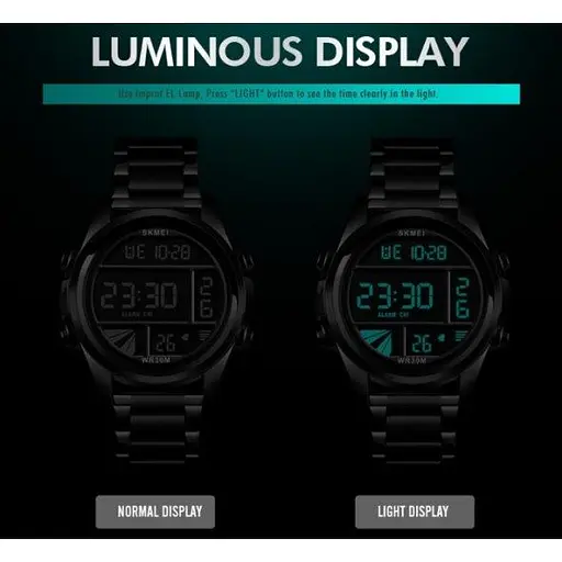 Наручные мужские часы Skmei 1448 Indigo Черный - фото 4