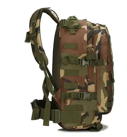 Тактический рюкзак 43 л + система Molle + ткань Oxford Камуфляж - фото 2