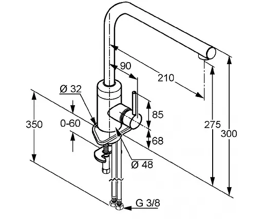 Смеситель для кухни Kludi L-Ine 428140577 - фото 2