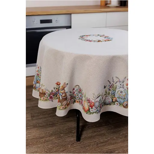 Скатерть Прованс Соцветие гобелен круглая d=136 см (44102) - фото 3