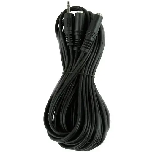 Стерео аудиопереходник Cablexpert CCA-415 3.5 мм M/F 2х3.5мм 5 м