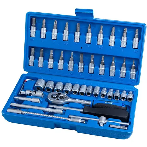 Набор торцевых насадок и бит Grad 1/4" 46 шт Start (6003015) - фото 1