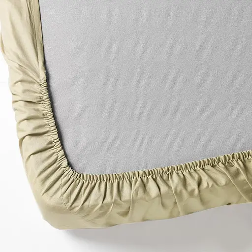 Простынь на резинке 120х60 см микрофибра бежевого цвета 327851 - фото 2