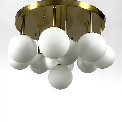 Стельова золота люстра на 11 матових плафонів | Арт. AS 122 GD | Line F - фото 1