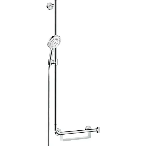 Душовий набір Hansgrohe Raindance Select S 120/110 см 3Jet Left White/Chrome 26325400, Хром - фото 1
