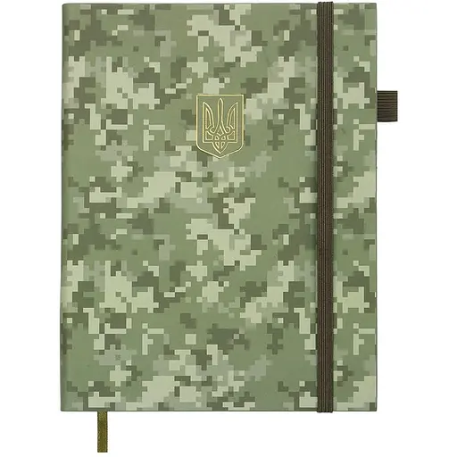 Ежедневник датированный Buromax Military 2026 A5 искусственная кожа хаки (BM.21134-59)