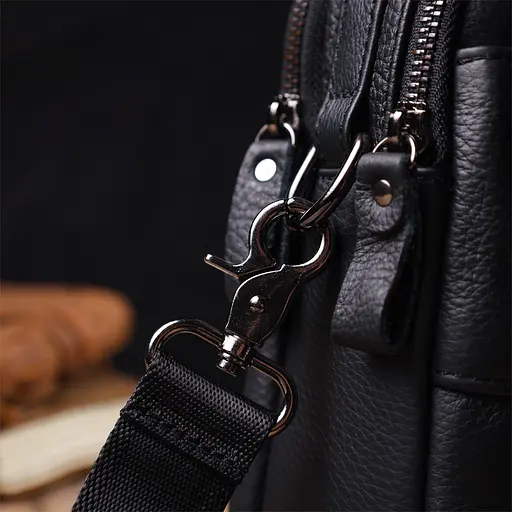 Шкіряна чоловіча сумка Vintage 17х21х7 см sum0023586 - фото 9