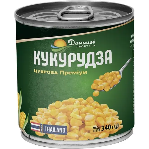 Кукурудза цукрова Домашні продукти консервована 340 г
