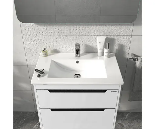 Тумба підлогова Sanwerk Грета 70 Білий з умивальником Qtap (MV0000884) Білий - фото 2