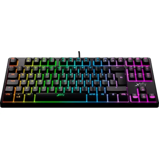 Клавіатура Xtrfy K4 TKL RGB Kailh Red UA Black XG-K4-RGB-TKL-R-UKR (131193) - фото 2