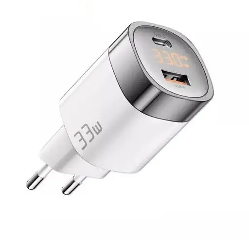 Зарядное устройство для Essager EU 33W GaN USB 1U+1C с экраном (JT-P18) - фото 1