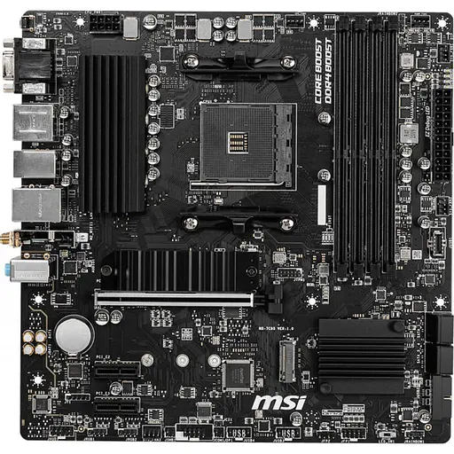 Материнская плата MSI B550M PRO-VDH WIFI (B550M PRO-VDH WIFI) (Socket AM4, AMD B550, Micro-ATX) - фото 1