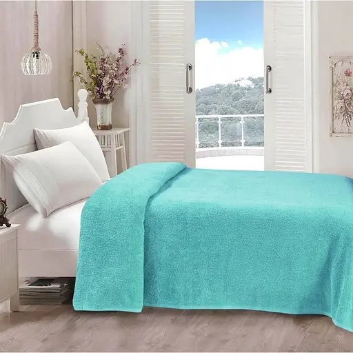 Простирадло Iris Home махрове 190х220 см ментолове 000164576
