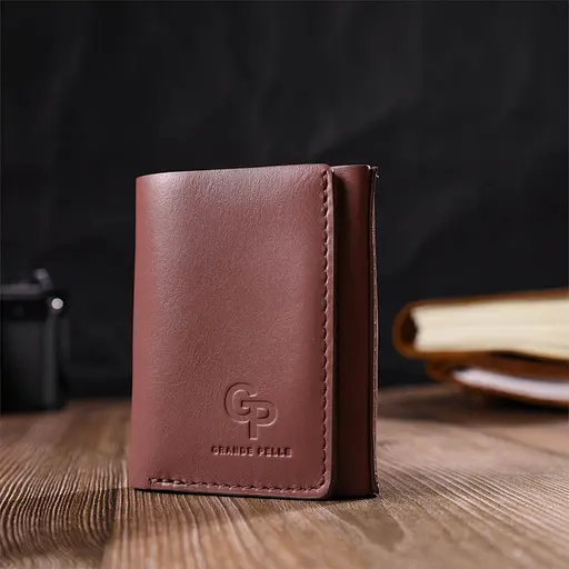 Женский кожаный кошелек Grande Pelle 8х10х1.5 см acs0025867 - фото 7