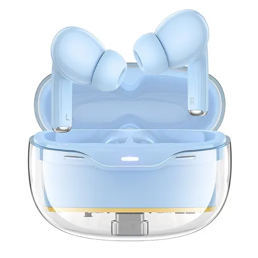 Навушники бездротові Hoco TWS EW54 вакуумні синій - фото 3