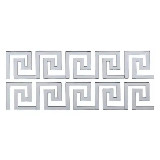 Дзеркальний декор Wall Sticker SW-00002506 акриловий самоклеючий 10 шт. срібло - фото 1