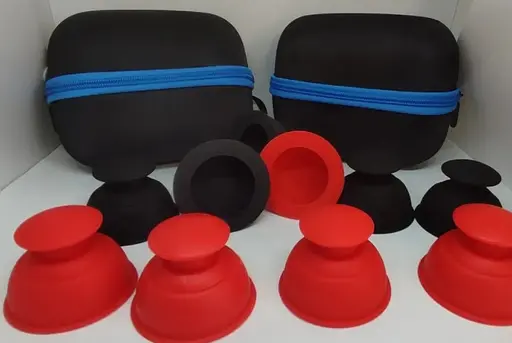 Силиконовые массажные банки Rockpods 10 штук (Черные и красные) - фото 3