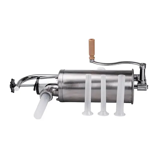 Шприц колбасный Yiwu вертикальный на 3 кг из нержавеющей стали 12.5 см. (16788-7) - фото 1