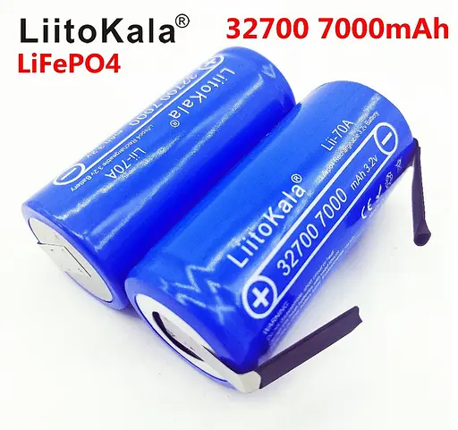 Аккумулятор Li-ion Liitokala Lii-70A 32700 7000 мАч под пайку (Синий) - фото 3