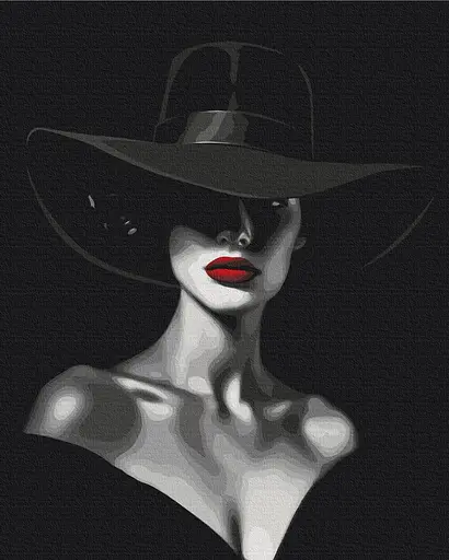 Картина за номерами на підрамнику Brushme Контрасти Елегантності