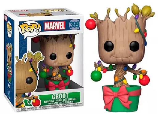 Фигурка Funko Pop Фанко Поп Грут Holiday Groot Lights Ornaments Рождественский Стражи Галактики 10см GG G 389