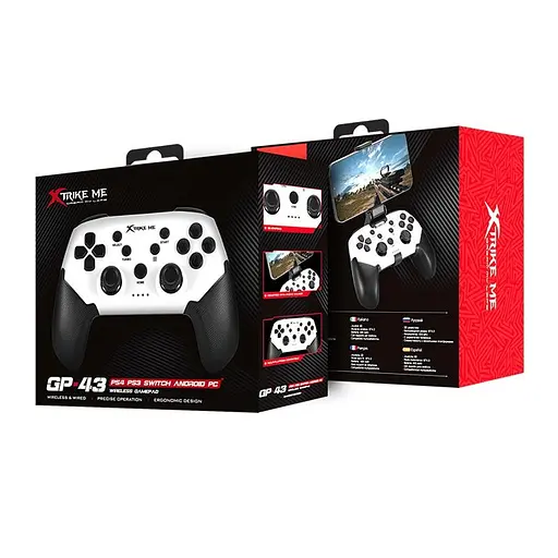 Игровой контроллер Xtrike Me GP-43 Bluetooth Gamepad Android/PS/Switch/PC - фото 2