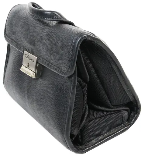 Чоловіча шкіряна барсетка Giorgio Ferretti 18,5х14х11 см acs0023689 - фото 4