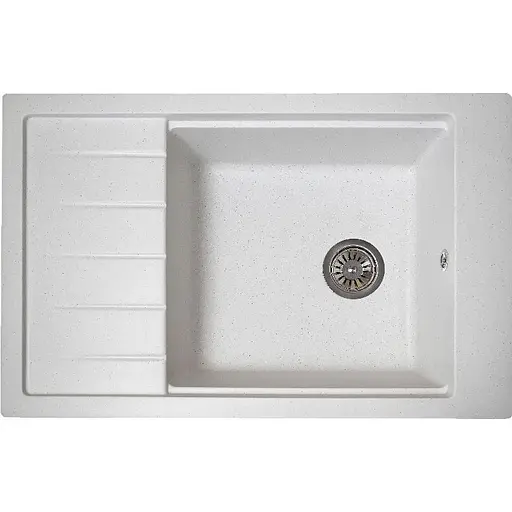 Кухонна мийка Romzha Patrat 78 Biela (101)