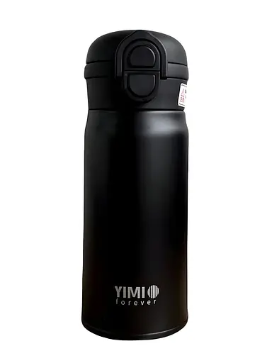 Термос Yimi для кофе и чая 350 мл черный (YIMI-BW-091-T)