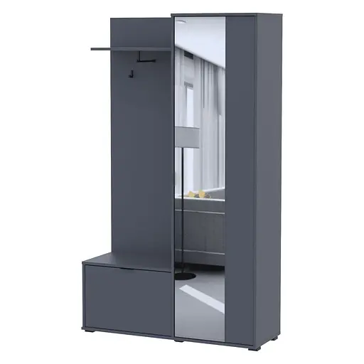 Прихожая Doros Дора Графит 113,5х40х192 (44900219)