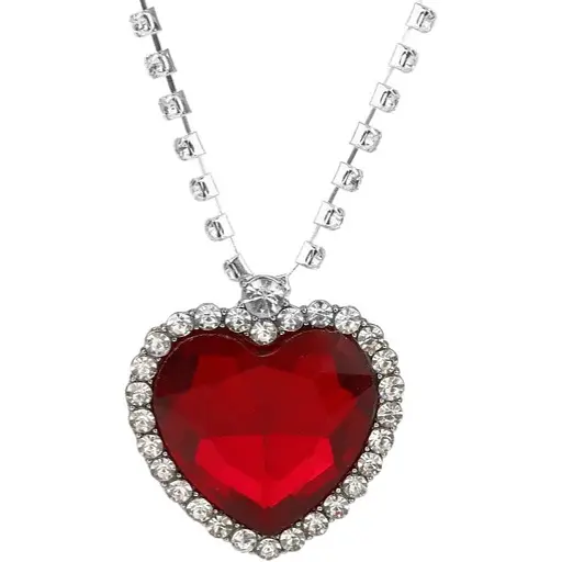 Кулон Серце Океану Титанік Titanic TТ 8.5 червоний.987 - фото 1