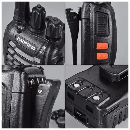 Комплект двох портативних тактичних рацій Baofeng BF-888S 2W з гарнітурою  на 16 каналів UHF400-470 МГц (18837) - фото 9