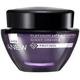 Нічний відновлювальний крем для обличчя Avon Anew Platinum з технологією Protinol 50 мл - фото 1