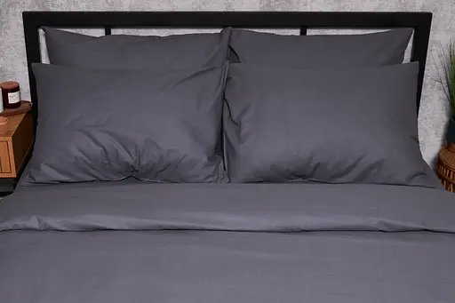 Комплект постельного белья Moon&Star Бязь Gold Люкс Dark Blue King Size 220x240 наволочки 2х50х70 - фото 2