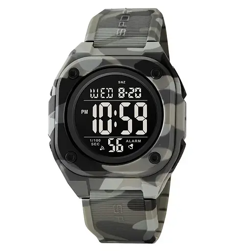 Годинник чоловічий наручний спортивний Skmei 2160 (Сірий камуфляж)