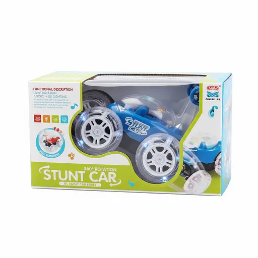 Радиоуправляемая машина-оборотень 360° CD-TJ 005-03, аккумулятор 3.6 V, с подсветкой и музыкой, Синяя - фото 2