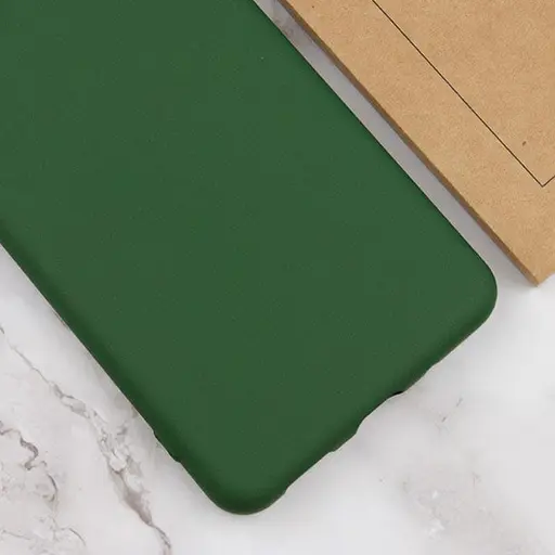 Чохол Silicone Cover Lakshmi Full Camera (AA) для Motorola Moto G85 Зелений / Dark green - фото 4