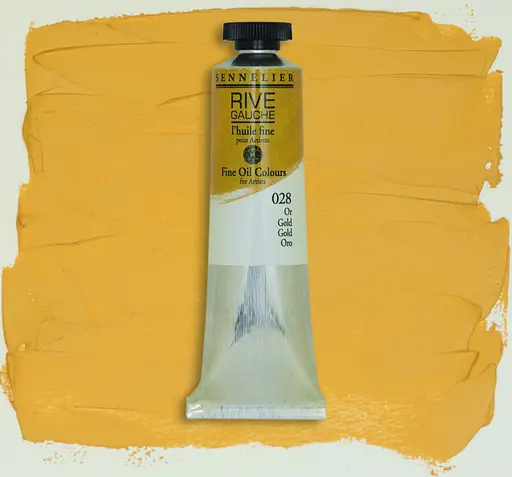 Масляная краска Rive gauche 40 мл, Золотой (Gold) - фото 2