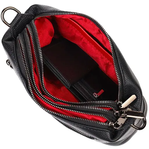 Сумка кожаная женская Vintage 27х12х9.5 см sum0022694 - фото 5