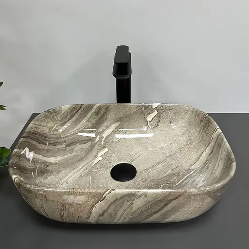 Умивальник VBI Ravenna Jasper накладний VBI-011211, Мармур - фото 2