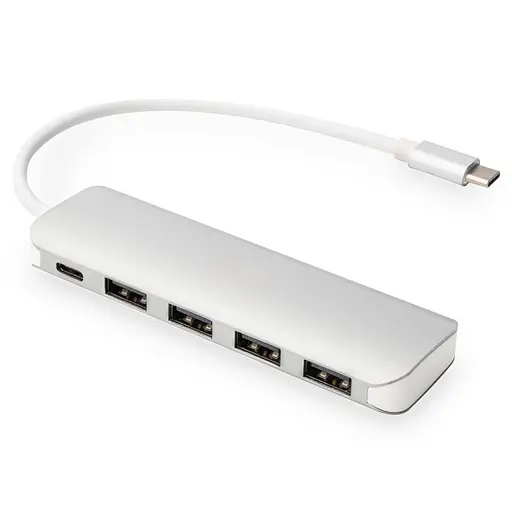USB-Хаб Digitus USB-C 4xUSB-A/USB-C (DA-70242-1) - фото 4