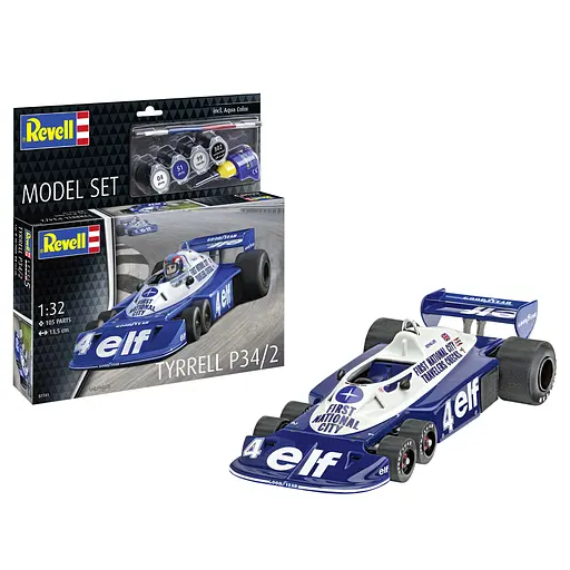 Сборная модель-копия Revell Автомобиль Tyrrell P34/2 6-Wheeler 1:32 (RVL-67741) - фото 1