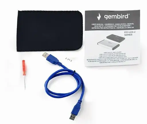 Внешний карман Gembird EE2-U3S-2-S (EE2-U3S-2-S) - фото 4
