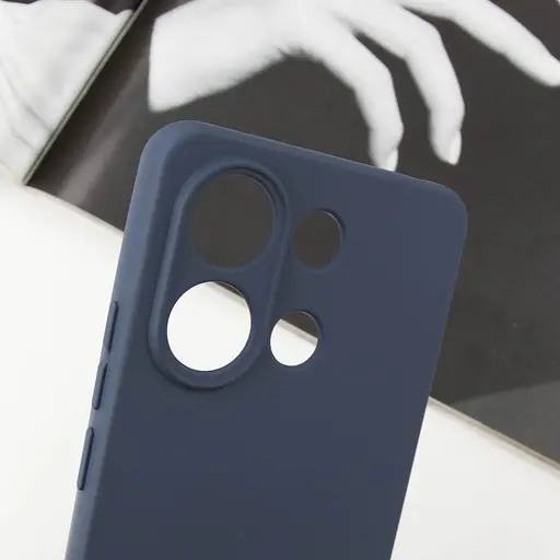Чохол Silicone Cover Lakshmi Full Camera (AA) для Xiaomi Redmi Note 13 5G Синій / Midnight Blue - фото 4