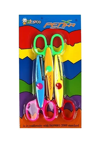 Набор фигурных ножниц С 36973 13.5 см, 3 шт. на блистере (6900067369734) Микс - фото 2