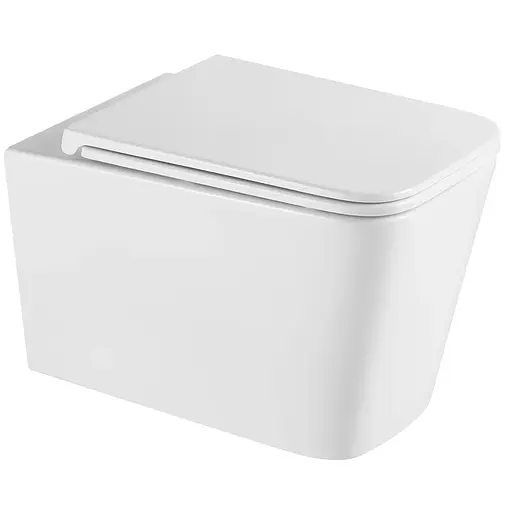 Унитаз подвесной Mixxus Premium Quadro-0302-T1 530x360x365 мм, система смыва Tornado 1.0 MP6456, Белый - фото 1