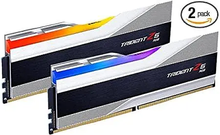 Модуль памяти G.Skill DDR5 32GB (2x16) Trident Z5 RGB Silver 7600 Mhz (F5-7600J3646G16GX2-TZ5RS) - фото 1