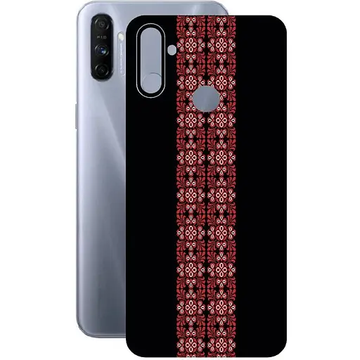 Защитная пленка StatusSKIN для Realme C3 Корпус Винил красный, матовый - фото 1