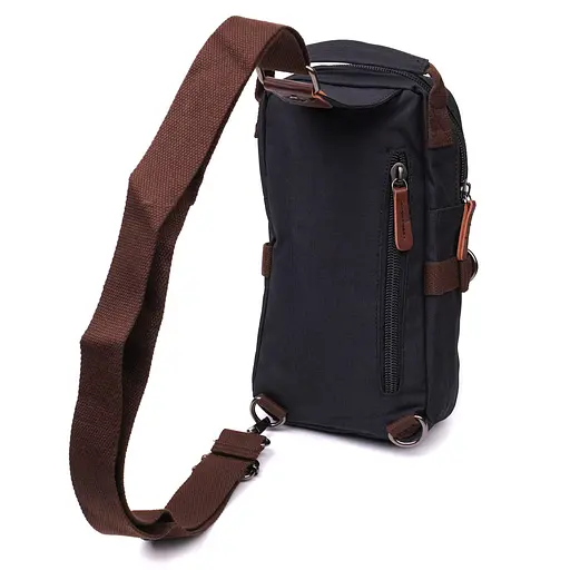 Незвичайна плечова сумка для чоловіків із щільного текстилю Vintage 16х29х8 см sum0028937 - фото 2